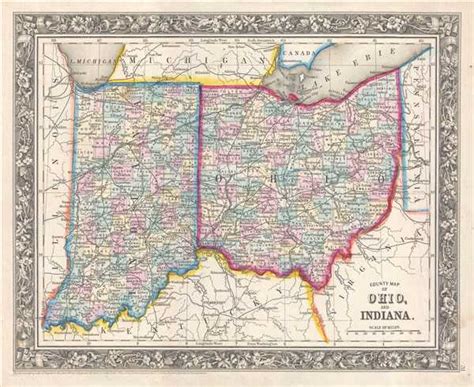 Map Of Ohio And Indiana Border – Canada Map