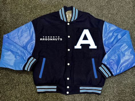 toronto argonauts varsity jacket  sizes
