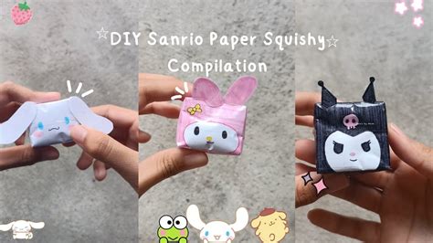 Diy Sanrio Characters Paper Squishy Compilation Kaia S Toy World