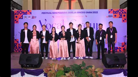 Vocal Group Youth Of Jaor Fspg Hymne Pemuda Gmim Youtube