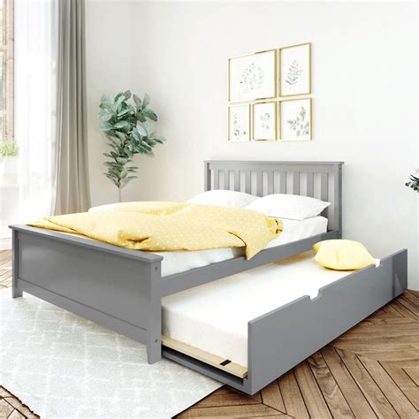 Full Slatted Bed With Trundle – Max and Lily