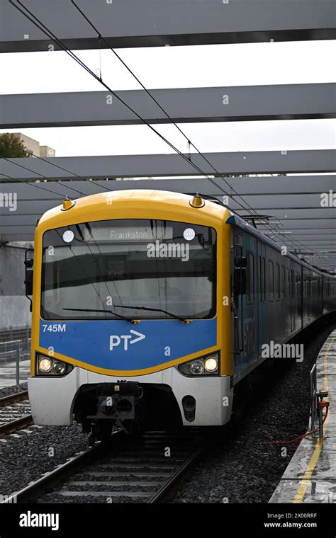 Front View Of A Siemens Nexas Train Operated By Metro Melbourne