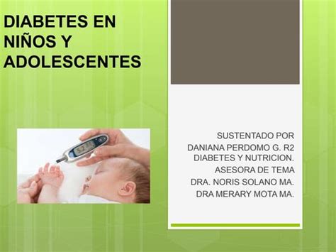 Diabetes Y Niños