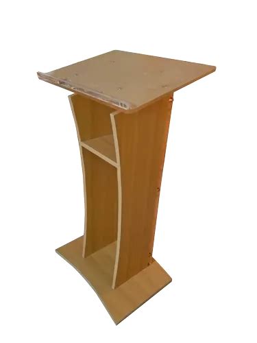 Laminated Wooden Podium With Transparent Acrylic Sp 624 Warranty 1