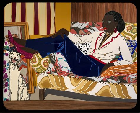 Mickalene Thomas Portrait Of Mnonja From The Smithsonian