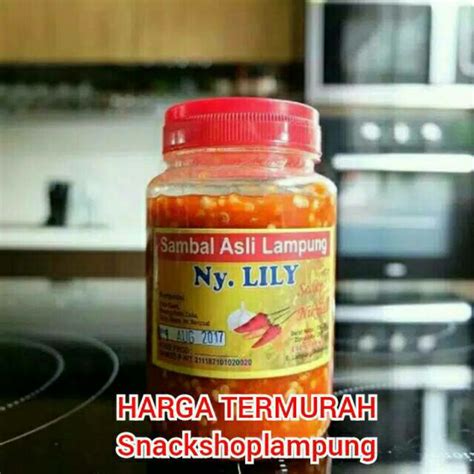 Jual TERMURAH Sambal Sambel Bawang Lampung Ny Lily Asli Lampung Enak