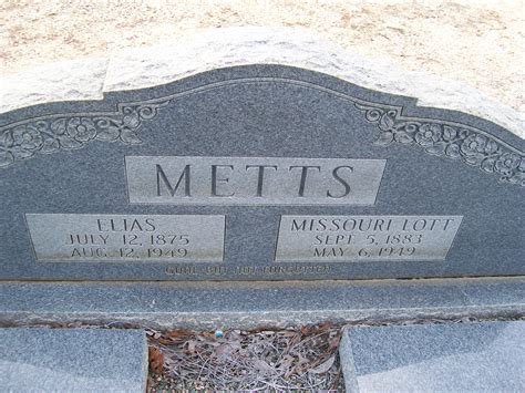 Elias Metts 1875 1949 Find A Grave Memorial