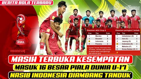 MASIH BISA KAH Team Yang Lolos 16 Besar PIALA DUNIA U 17 Garuda