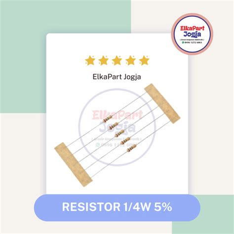 jual resistor  ohm  ohm   ohm   resistor metal film