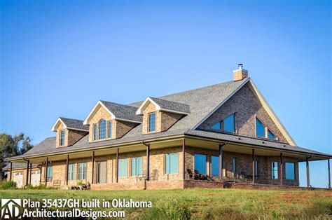 Plan 35437GH: 4-Bed Country Home Plan with a Fabulous Wrap-Around Porch