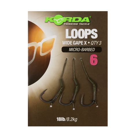 Korda Loop Rigs Df Wide Gape X Rig Carp Akcesoria Gotowe