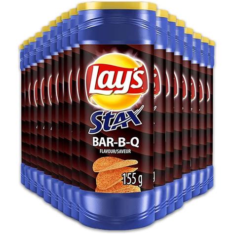 New Case Of 17 Stax Bbq Potato Chips