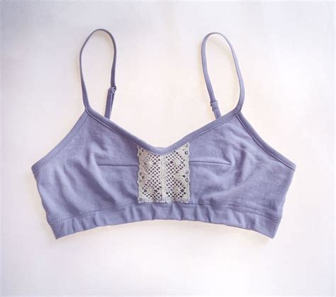 Organic Cotton Bralette Comfortable Breathable Bra Etsy