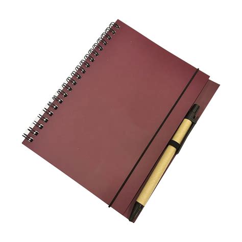 Kraft Paper Spiral Notebook With Pen Cb Lines Inc