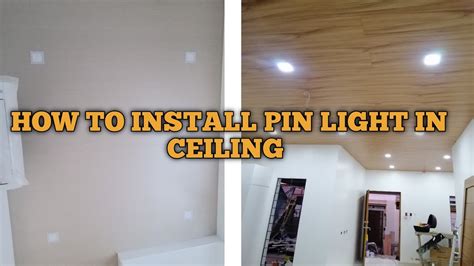 How To Install Pin Light In Ceiling Paano Maglagay Ng Pin Light Sa