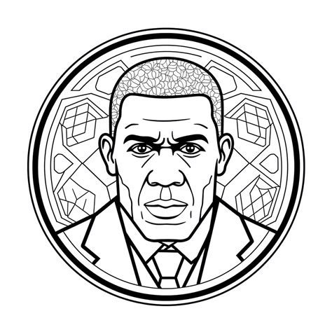 Influential Leader Booker T. Washington - Coloring Page