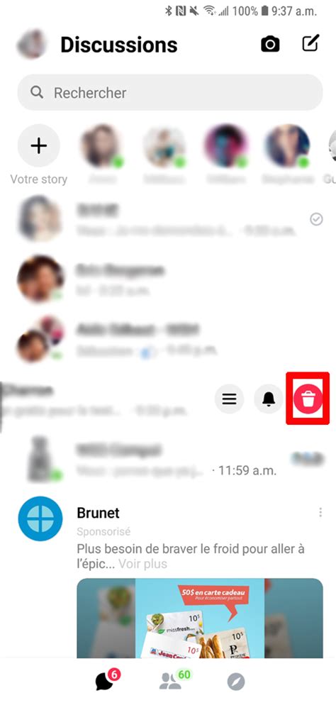 Comment Supprimer Une Conversation Messenger