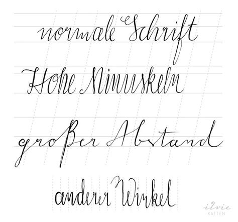 Handlettering Teil Moderne Kalligraphie Buchstaben W Rter