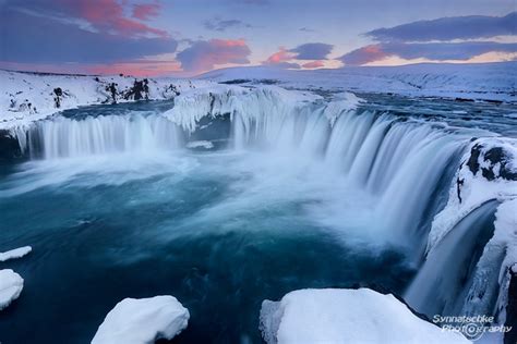 Famous Icelandic Godafoss Waterfall in Winter | Waterfalls | Iceland ...