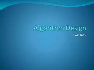 PPT - Basic algorithm design techniques PowerPoint Presentation, free ...