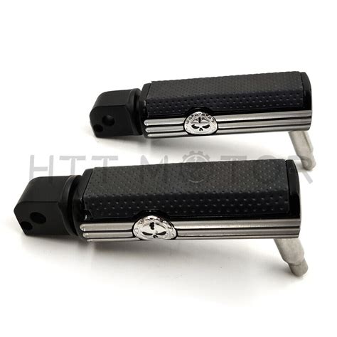 Defiance Footpegs Black Anodized For Passenger Later Softail Slim