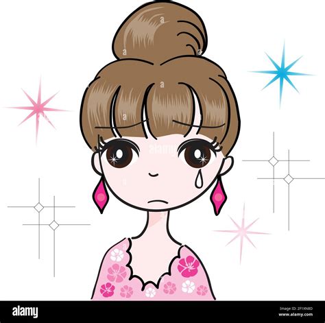 Cartoon beauty girl emoji set Stock Vector Image & Art - Alamy