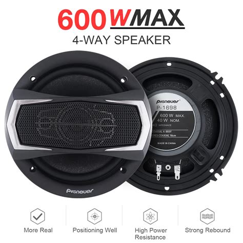 Altavoz estéreo de música para coche dispositivo Coaxial de 2 piezas