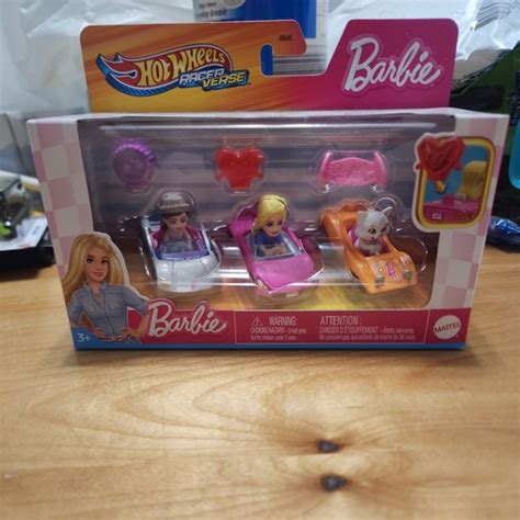 2025 Hot Wheels Racer Verse BARBIE 3 Pack Renee Barbie Malibu