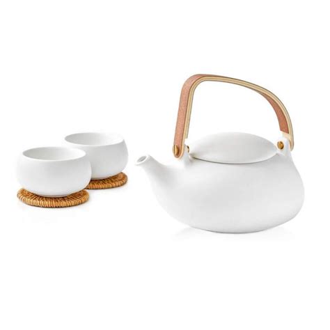 Zens Premium Tea Set Oz Ceramic Teapot With Infuser