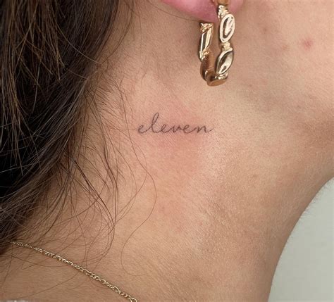 70 Coolest Word Neck Tattoos For Female 2025 Updated