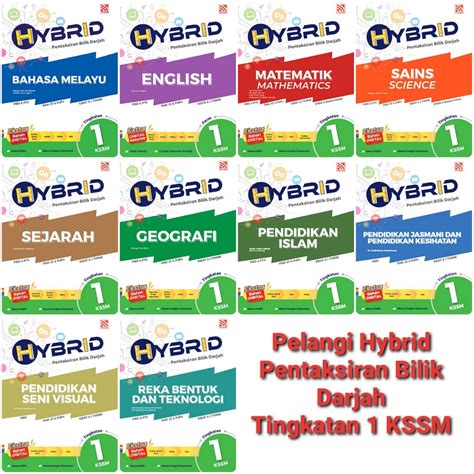 PELANGI Buku Latihan Hybrid PBD Tingkatan 1 Tingkatan 2 Tingkatan 3