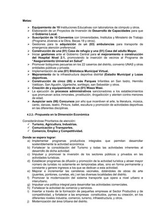 Plan De Gobierno Municipal Pdf