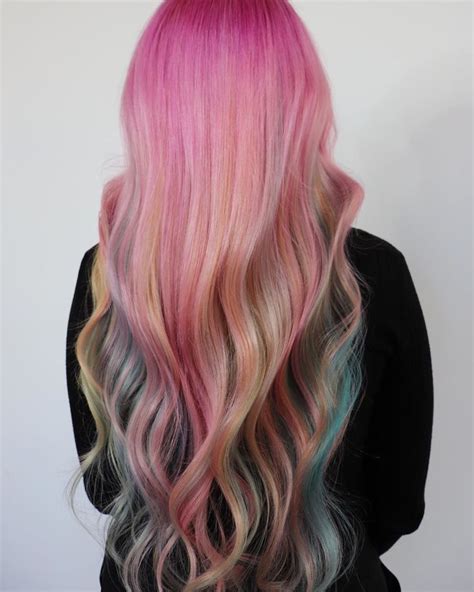 Hairstylist On Instagram Pastel Waterfall Collab With