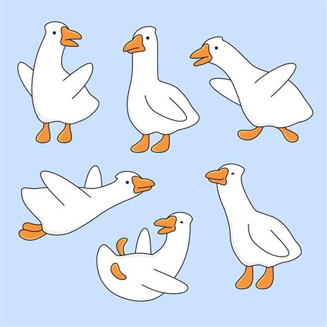 Goose Cartoon Vector Art, Icons, and Graphics for Free Download