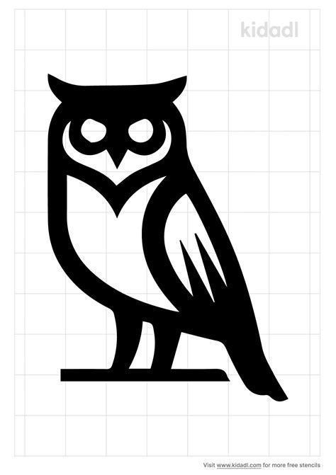 Free Simple Barn Owl Stencil Stencil Printables Kidadl - Free Printable