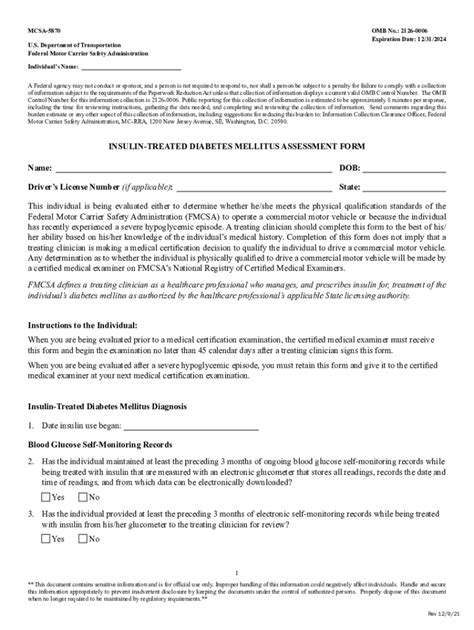 Fillable Online Form Mcsa 5870 Federal Motor Carrier Safety