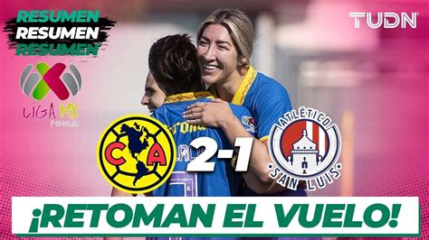 Resumen Y Goles Am Rica Atl San Luis Liga Mx Femenil Cl