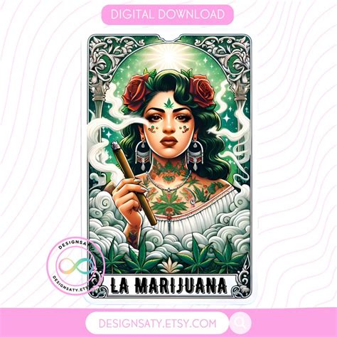 La Mari Latina Png Chicana Png Tarot Card Digital Files Dtf Uvdtf