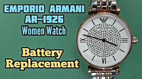 EMPORIO ARMANI AR 1926 Watch Battery Replacement Tutorial SolimBD