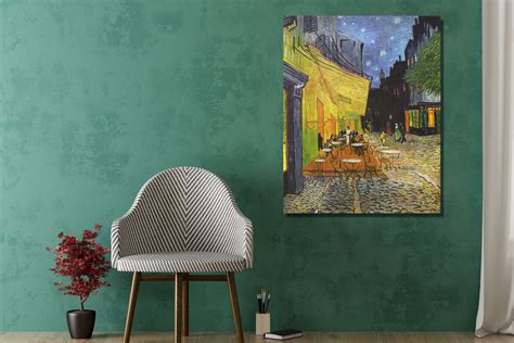 Vincent Van Gogh Café Terrace at Night Art Print, Canvas Panel, Van ...