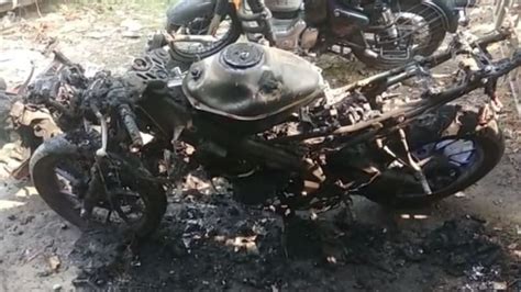 Assam Biker Gang Accident Case Miscreants Burn Down Bikes Inside