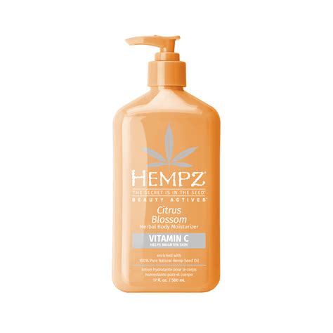 Hempz Lotion Citrus Blossom Daily Body Moisturizer For Dry Skin 17 Fl Oz