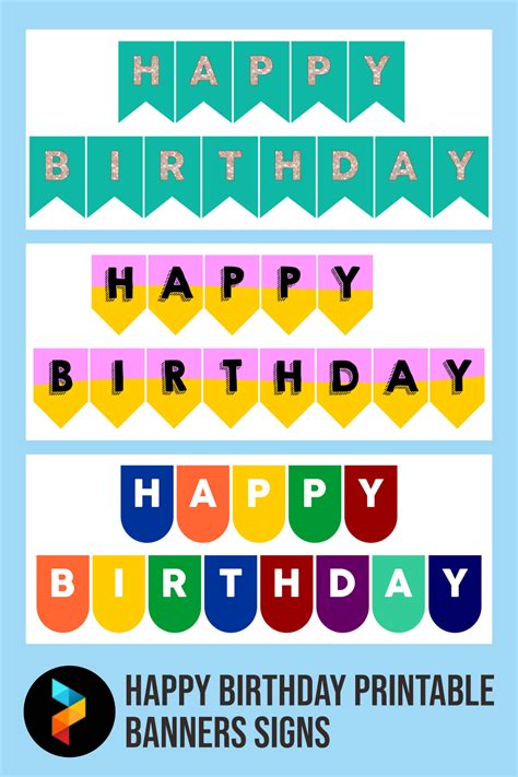 10 Best Happy Birthday Printable Banners Signs Pdf For Free At Printablee