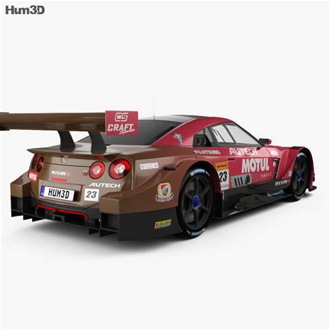 Nissan GT-R GT500 Motul 2020 3D model - Download Sports car on 3DModels.org