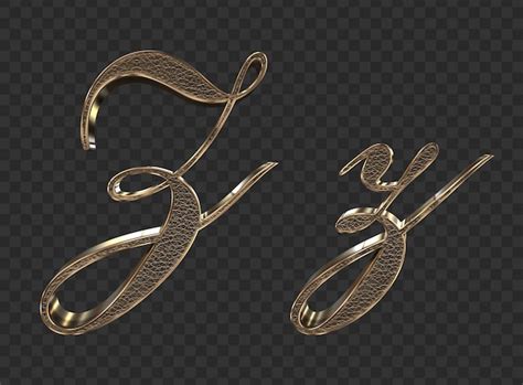 Render D Letras Min Sculas Y May Sculas De Oro Archivo Psd Premium