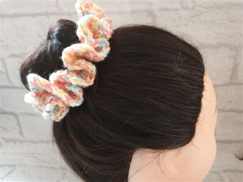 Crochet Ponytail Crochet Hair Scrunchie Hair Accessory Etsy