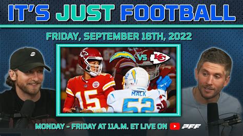 Its Just Football Tnf Review And 2022 Nfl Week 2 Preview Friday 9