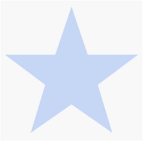 Light Blue Star Clipart, HD Png Download - kindpng