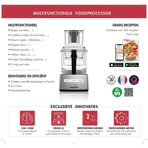 Magimix 3200 XL Compact Food Processor Zwart Meesterslijpers Nl