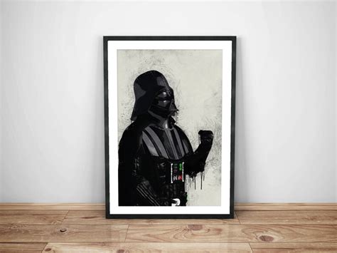 Star Wars Poster Darth Vader Print Star Wars Decor Star Etsy